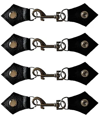 Motorcycle Hook Extenders Leather Strap Studs Bike Buckles Riding Vest Extenders • $16.30