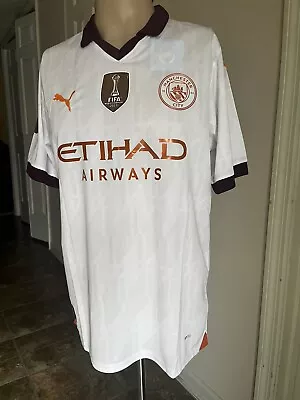 Phil Foden 47 Manchester City White Away Jersey US Adult Large • $98.99