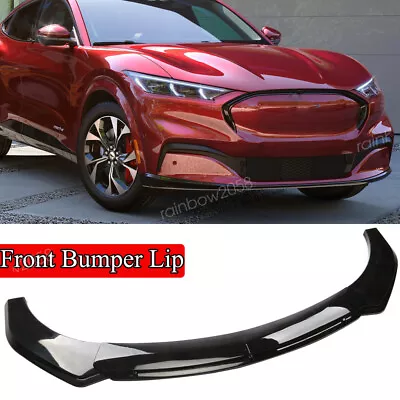 For Ford Mustang Mach-E Front Bumper Lip 2021-2023 Splitter Gloss Black Body Kit • $69.99