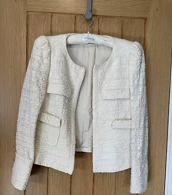 Zara XL Cream Boucle Jacket • $22.10