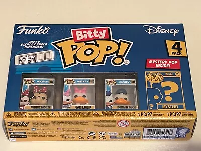 Funko Bitty Pop Disney 4 Pack Minnie Mouse Daisy Duck Donald Duck & Mystery New • £8.99