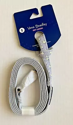 NEW With Tags Vera Bradley Pet Dog Leash Small 10 To 15 Pounds Gray Tennis Balls • $13.99