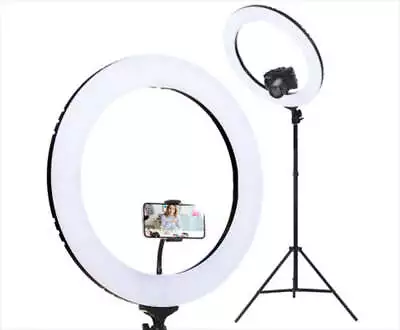 19  Led 5800lm Black Dimmable Diva With Stand Make Up Studio Video • $140.60