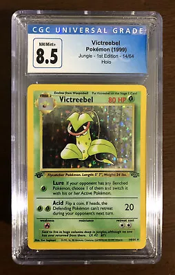 $80 • Buy Victreebel 14/64 1st Edition Holo Pokemon Jungle CGC 8.5 NM/Mint+