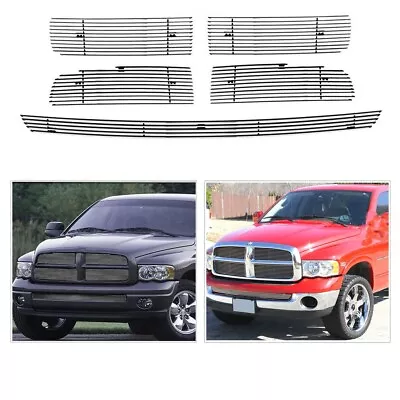 Billet Grille Fits 02-05 Dodge Ram Regular Model Chrome Front Grill Combo 03 04 • $106.21