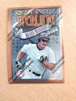1996 Topps Finest Refractor #301- Wade Boggs-New York Yankees-sealed-HOF • $2.49