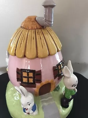 Vintage Rare Duck & Bunny House Cookie Jar Large Approx. 13  • $24.99