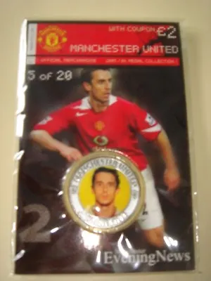 Rare # 5  Gary Neville   Manchester United/m.e.n.   2005/06   Medal  Collection • £2.69