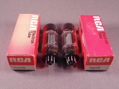 $69.99 • Buy 2 7027A E.F. JOHNSON By RCA HiFi Ham Radio Guitar Amp Vacuum Tubes Codes 62-35