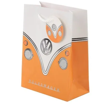 Volkswagon Vw T1 Orange Campervan Gift Bag With Gift Tag • £2.45