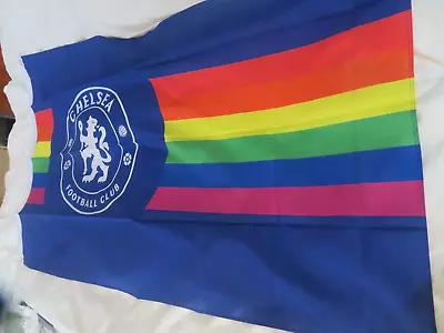 Chelsea  Coloured  Official Pride Large Crested  Brand New   Flag • £27.99