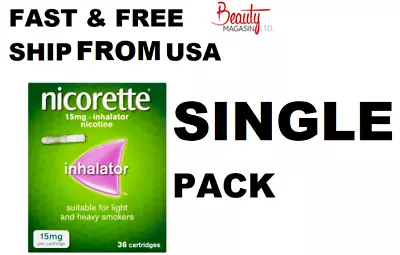 Nicorette Inhalator 15 Mg 36 Cartridges - FREE & FAST SHIP FROM USA • $67.69