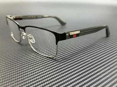 GUCCI GG0750O 004 Silver Grey Black Men's 60 Mm Extra Large Eyeglasses • $184