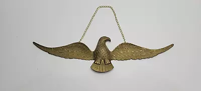 Vintage Brass Eagle American Patriotic Decor Metal Wall Hanging 16” • $29.99