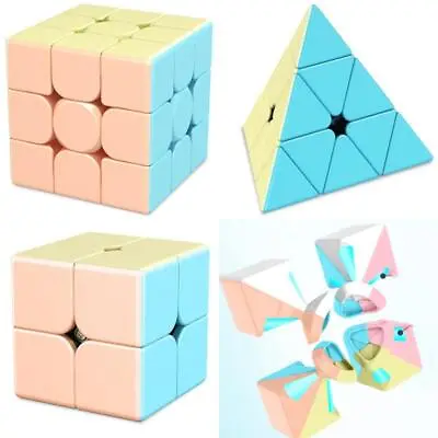 $13.93 • Buy Cube Macaron Magic 3x3 Kids Educational Pyraminx Puzzle Fun Toys For Gift Game