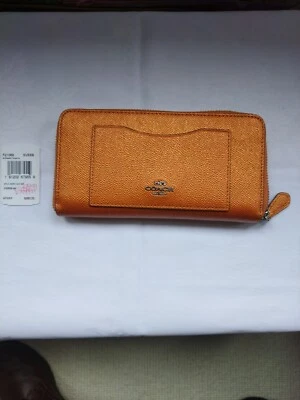 £40 • Buy COACH Women's Wallet Signature Accordion Zip Around Wallet F54007 Used Once 