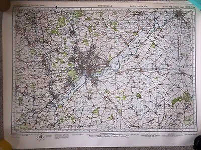 Nottingham Sheet Map Original 1940's Ordnance Survey Map (Sheet 54) • £6.99