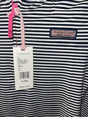 Vineyard Vines Girls Striped Hoodie Long Sleeve Lightweight Sz 14 (large) • $20