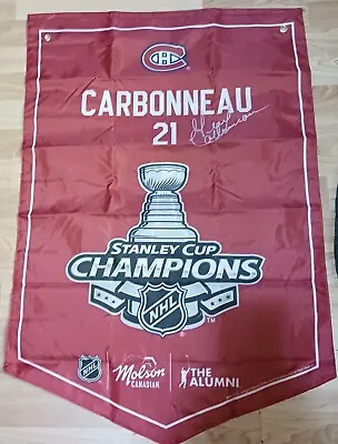 Molson Nhl Carbonneau Stanley Cup Banner Montreal Canadiiens • $10.90