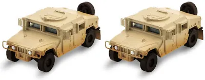 Micro-Trains MTL N-Scale Tan Weathered Humvee Military Vehicle 2-pack • $26.59