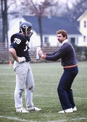 Mike Ditka Kurt Becker Original 35mm Slide Nov 18 1982 Chicago Bears Rookie  • $5.99