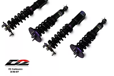 D2 Racing RS Coilovers Adjustable Shock 00-03 MAXIMA 00-01 I30 02-04 I35 D-NI-07 • $1020