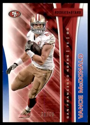 2017 Rookies And Stars Red And Blue #136 Vance McDonald /25 • $5