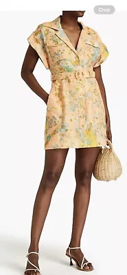 Zimmermann Dress/ Linen Floral Size 0/8 • $195