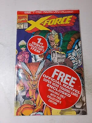 (Marvel Comics 1991) X-Force 1 SEALED With Deadpool Card NM See Pics • $1