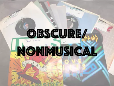 Obscure 45s -Obscure Content - VG- To EX - Flat $4.50 Shipped - Obs2 • $10