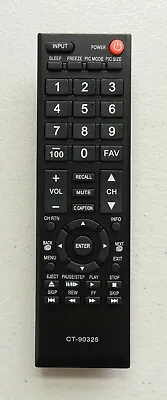 $6.39 • Buy New TV Remote Control CT-90325 For Toshiba 50L2200U 37E20 22AV600 32C120U