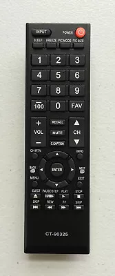 $6.50 • Buy New TV Remote Control CT-90325 For Toshiba 50L2200U 37E20 22AV600 32C120U