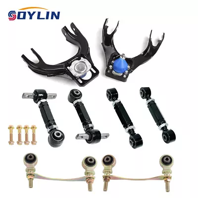 Front Upper Control Arms + Rear Camber Toe Arm Kit For 1992-1995 Honda Civic EG • $149.99