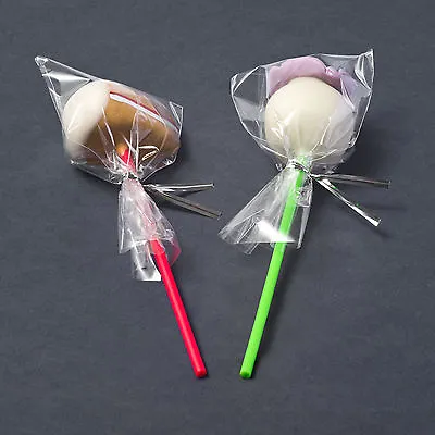 100 Clear Lollipop Cake Pop Display Bags Cello Cellophane Poly • £3.89