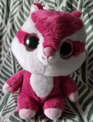 Yoohoo & Friends Collectable Pink Squirrel Weighted Soft Plush Toy VGC • £6.99