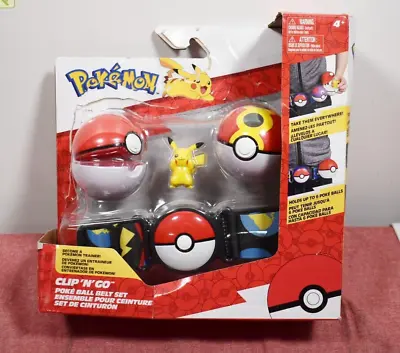 $21.99 • Buy Pokemon Clip 'N' Go Poke Ball Belt Set