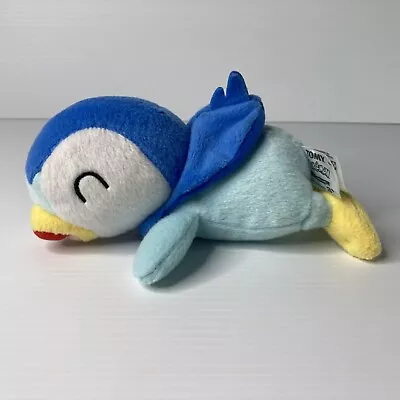 Official Pokémon Tomy Sleeping Piplup Plush (7 Inch) Preowned VGC + FREE POST AU • $17.95