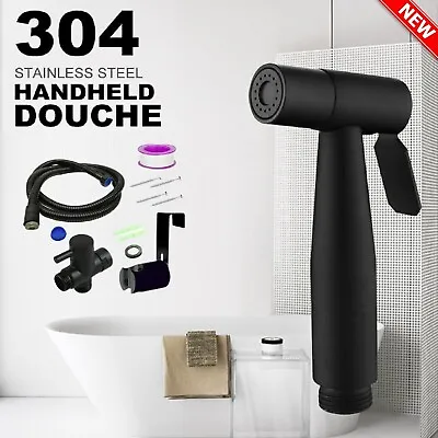 Stainless Steel Handheld Douche Bidet Toilet Spray Shower Shattaf Diverter Kit • $38.99