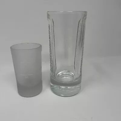 Lot Of 2 Jagermeister Glasses 01 Liter And 4cl Shot Glasse • $28.65