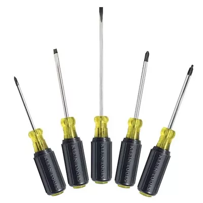 Klein Tools 85445 Screwdriver Set Slotted Phillips And Square 5-Piece • $38.99