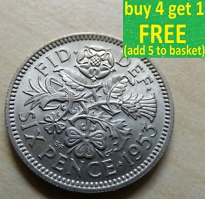 £0.99 • Buy Elizabeth II Sixpence Choice Of Dates 1953 - 1970 Pick Your Own Choose