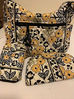 Vera Bradley 3 Piece Go Wild Collection Purse Wristlet And Wallet  • $29.99