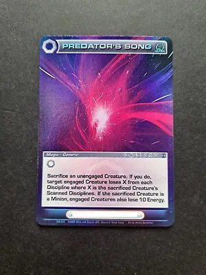 * Predator's Song Ultra Rare Foil Mugic Beyond The Doors 168/222 Chaotic TCG • $10