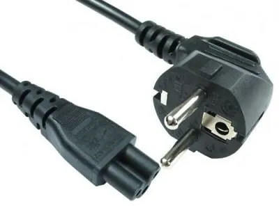 C5 EU 3 PRONG CLOVER LAPTOP POWER LEAD CORD CABLE For Laptop Adapter 2 Pin • £4.24