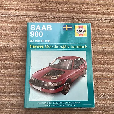 Haynes Manual Saab 900 1993-98 3 & 5 Door (swedish Language) • $8.69