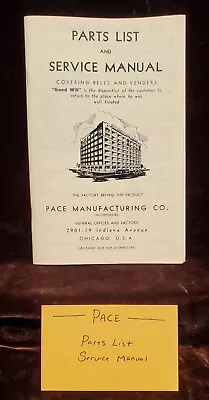 Pace Antique Slot Machine Reproduction 40 Pages Service Manual • $6