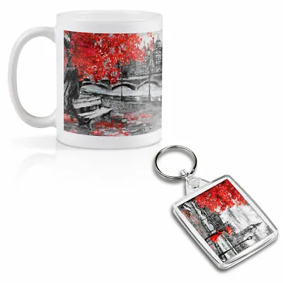 Mug & Square Keyring Set - Romantic Couple London Big Ben  #21172 • £9.99