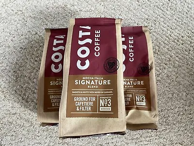 £7.99 • Buy Costa Coffee Filter/cafetiere Ground Coffee X 3 Bags Brand New!
