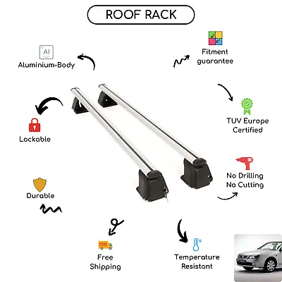 Bare Roof Rack Cross Bars Set For Nissan Primera (P11) Sedan 1996 - 2002 • $180.41