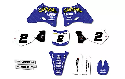 Yamaha Chaparral Team Graphics Kit Yz125 Yz250 1996 1997 1998 1999 2000 2001 • $110.95